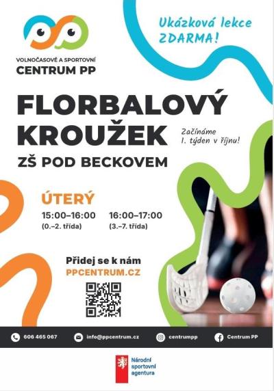 Nabídka kroužků Volnočasového a sportovního centra PP