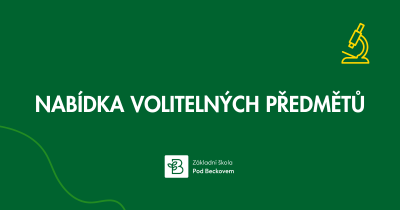 Nabídka volitelných předmětů 2025/2026