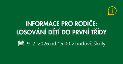 Losování dětí do první třídy