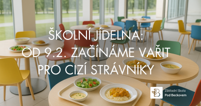 Od 9. února začínáme v jídelně vařit pro cizí strávníky