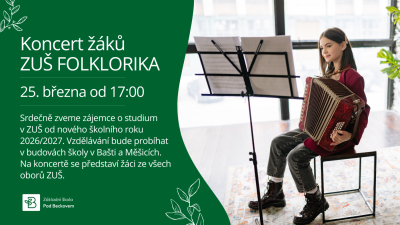 Koncert ZUŠ Folklorika