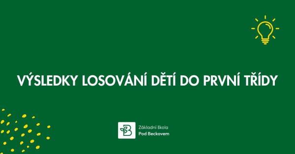 Protokol z losování žáků do prvních tříd