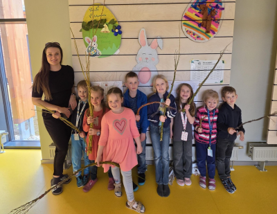 Velikonční tvoření v přípravce a 2.B