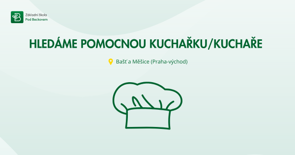 Hledáme hledáme pomocnou kuchařku/kuchaře