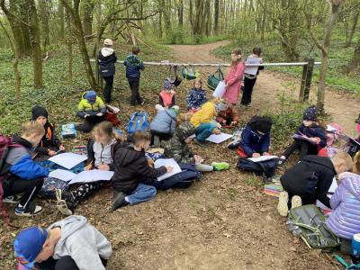 Prvňácká výprava venku